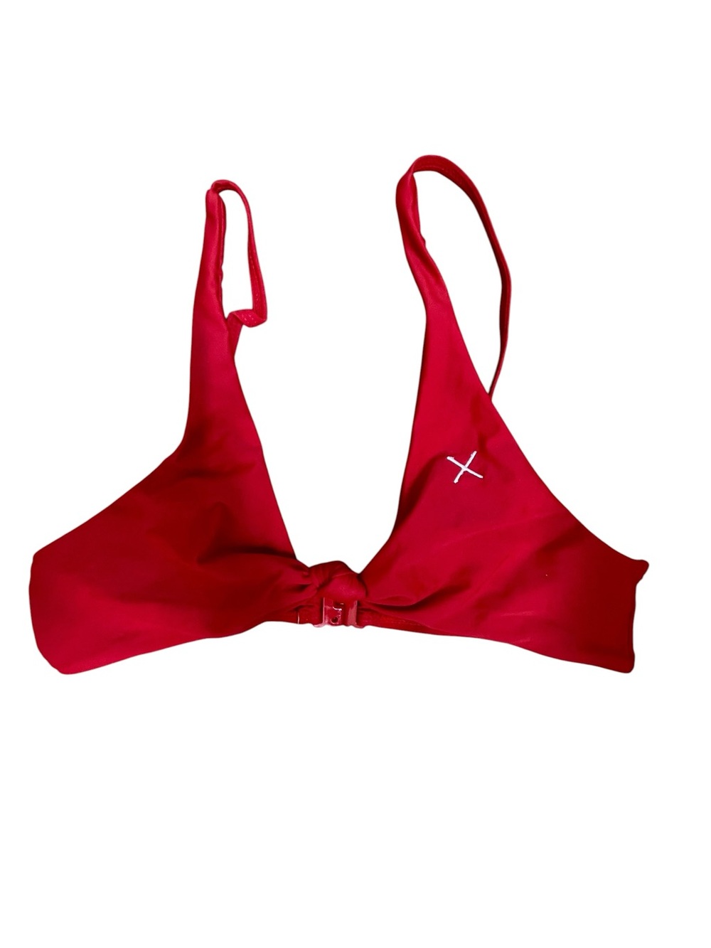 Boutine LA Red Bikini Top Size M Minimal Swim Top